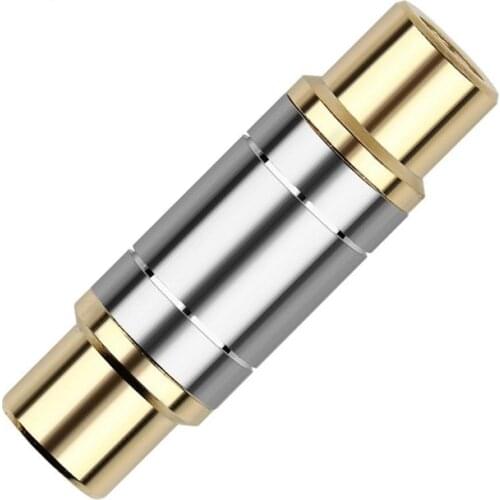 RCA Female To Female Adapter Gold Plated Straight Connector Audio Jack Microphone Adapters Copper For Home Acoustics Terminal