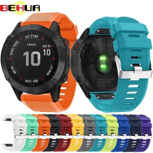 26mm 22mm 20mm Watch band for Garmin Fenix 6X 6 6S Plus 3 3 HR Forerunner 935 Watch with Quick Release Easy fit Wrist Belt Strap