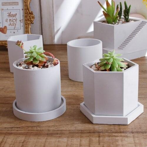 Silicone Molds for Concrete Cement Pots DIY Round Planter Pot Mold Garden Vase Molds