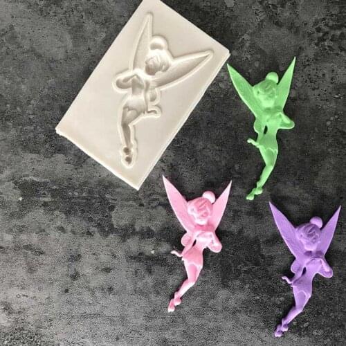 Flower Fairy Little Fairy Modeling Silicone Mold Fondant diy Clay Soft Pottery Cake Tool Baking Mold Cake Decoration accessories