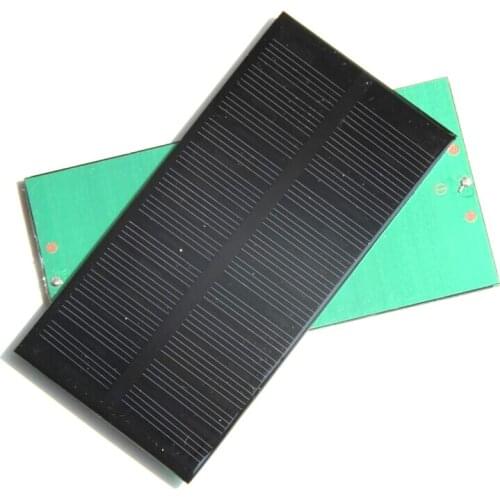 BUHESHUI Mini 1W 6V Solar Panel Solar Cell DIY Panel Monocrystalline Solar Cell Panel 125*63*3MM Epoxy 10pcs/lot Free Shipping