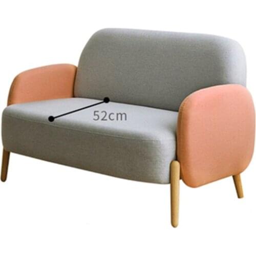 Modern Nordic Simple Living Room Sofa Chair Backrest Lounge Chair Fabric Furniture Sectional Sofa Armchair Couch