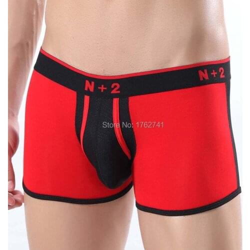 Clean Stock Men Underwear Boxer Breathability Boxershorts Patchwork Modal Underpants Funny Underwear