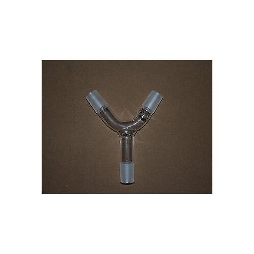 Y Shape Glass Connecting Adapter, Distillation Adapter,24/29 Male Joint