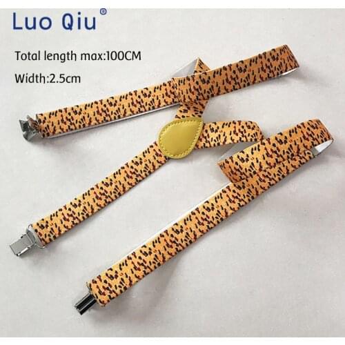 Yellow pattern mens waistband mens and womens sling polyester y-belt adjustable elasticity