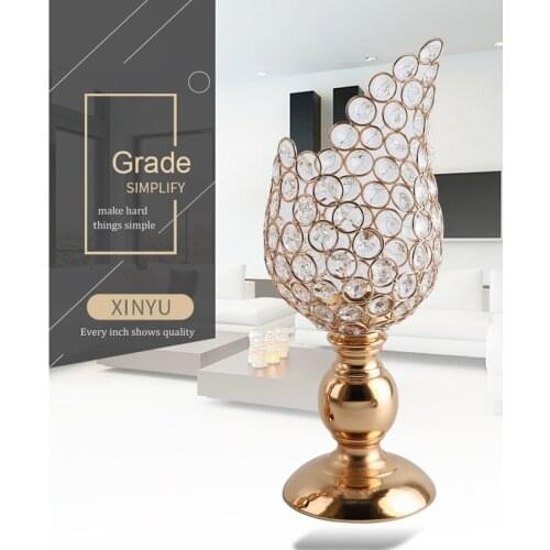 1PCS hot selling European style home accessories candle holder creative hollow small candle holder electroplating retro candle l