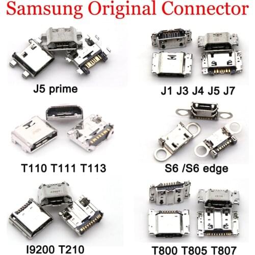 100pcs/lot Micro USB Charging Socket Port Connector For Samsung J5 Prime G530 G532 J1 J3 J4 J5 J7 Tab 3 7.0 I9200 T530 T210 T110