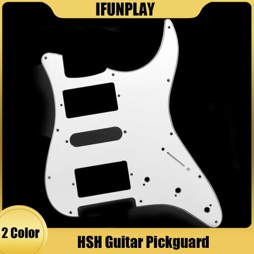 11 Holes Electric Guitar Pickguard 3ply HSH Guitar Pickguard Scratch Plate for FD ST Electric Guitar