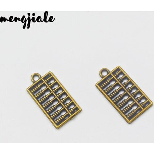 12pcs/lot Antique Bronze Zinc Alloy Abacus Charms Pendants Diy Jewelry Findings Accessories Wholesale 26x13mm