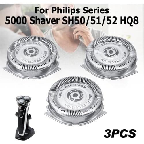 3PCS Cutter Head Shaver Tool for Philips Series 5000 Shaver SH50/51/52 HQ8