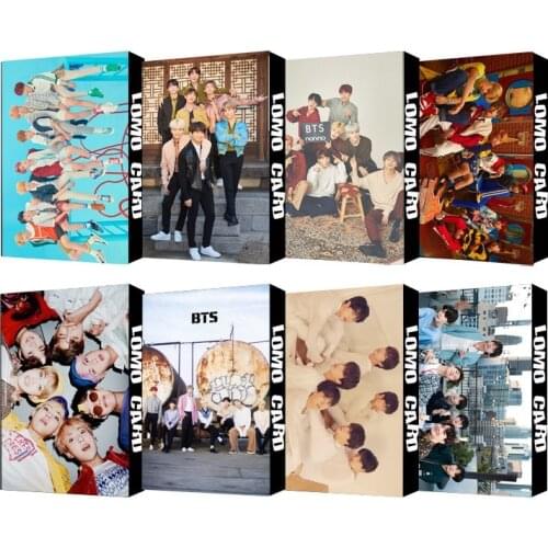 30Pcs/set Kpop Bangtan boys MAP OF THE SOUL PERSONA BOY WITH LUV Poster Lomo Cards Postcards Decoration Picture Fan Gift