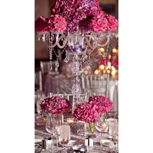 90cm Tall Crystal Wedding Candelabras Wedding Props Table Decor