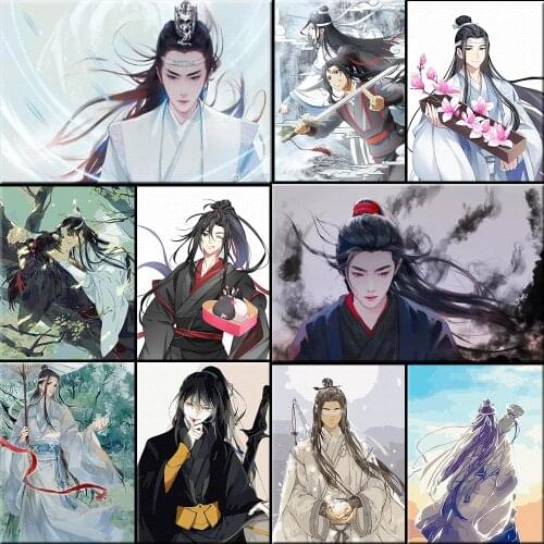 The Untamed Anime Mo Dao Zu Shi Diamond Painting Full Square Home Decor Cross Stitch Handcrafted Mosaic Rhinestones Unique Gift