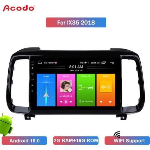 ACODO 2G RAM+16G ROM Android 10.0 Car Radio Multimedia Player For Hyundai IX35 2018 Navigation GPS 2 din