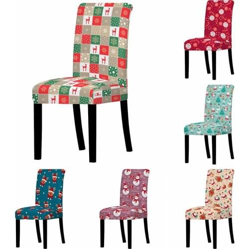 Floral Printed Chair Cover Stretch Christmas Slipcovers Dirt resistant And Non-slip Elastic Seat Chair Covers