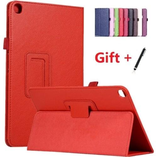 Litchi Pattern Case for samsung galaxy tab S5e 2019 PU Leather Tablet for galaxy tab S5e 10.5 SM-T720 SM-T725 stand Case+gift