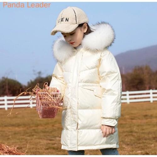 -30 Children Winter Down Jacket Girl Clothes Waterproof Hooded Long Warm Coat Kid Clothing Outwear Ski Snow Parka Snowsuit 5-12Y