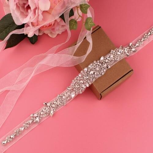 Wedding Belt Bridal Belt Crystal Rhinestone Belt Beige Belt Ladies Dinner Belt Accessories