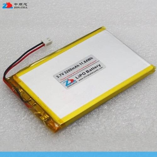 Shipping in special offer 3.7V polymer battery core 3200mAh 655178 DIY mobile power 705075 Rechargeable Li-ion Cell