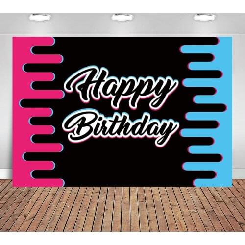 Musical Theme Backdrop Popular Generation Z Photography Background Happy Birthday Baby Shower Party Supplies DJ Karaoke Disco