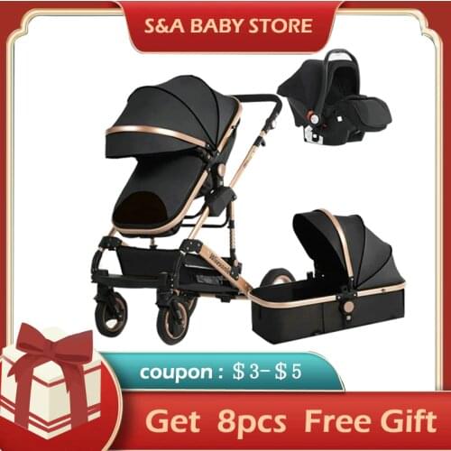 Belecoo New Baby Stroller 2 in 1 Free Shipping Pram Portable baby Carriage Fast Shipping Free Shipping Free Duty on 2021