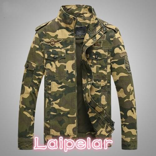 Laipelar Mens Camouflage Jackets