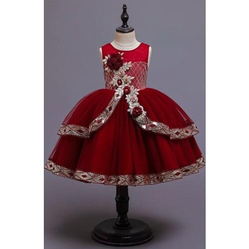 Summer Flower Girl Teenage Girls Baby Kids Christmas Childrens Princess Dress For Children Dresses