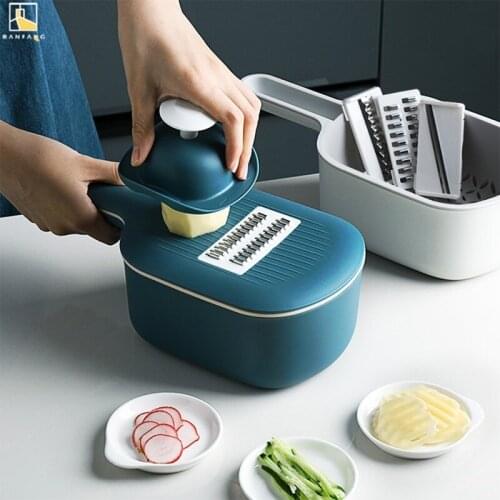 Xiaomi Multifunctional Vegetable Slicer Household Potato Slicer Carrot Cucumber Shredder Grater Kitchen Scratch-proof Hand