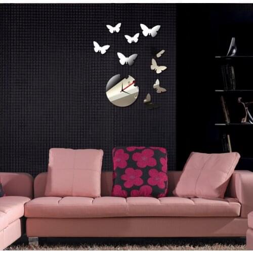 New Quartz Wall Clock Modern Design Reloj De Pared Large Decorative Clocks 3d Diy Acrylic Mirror Living Room