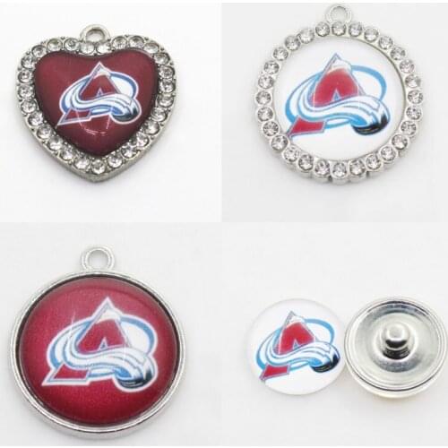 Ice Hockey Sport Colorado Charms Avalanche Dangle Charms Mix Style DIY Pendant Bracelet Necklace Earrings Jewelry Accessories