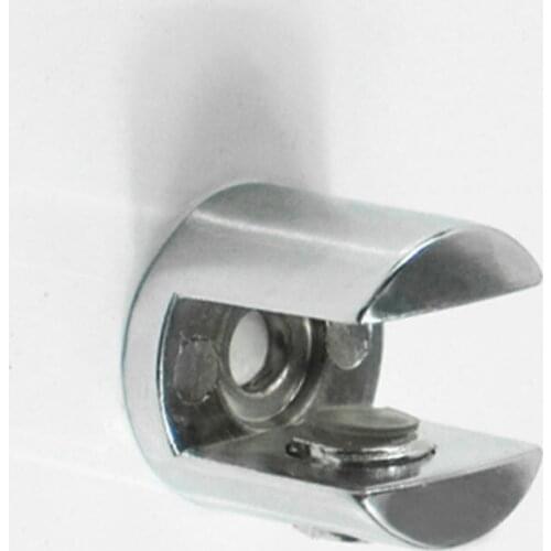 Factory Prices 50Pcs/lot Zinc Alloy Adjustable Glass Shelf Bracket Wood Clamps Decorative Hinges Can Hold Glass 6 to10mm