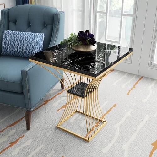 Nordic Luxury Home End Tables Living Room Sofa Side Table Small Tea Coffee Table Modern Bedroom Furniture Sofa Corner Table