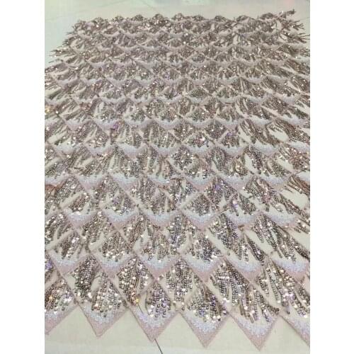 Silver French African Lace Fabric Guipure Sequined Cotton Cord Tulle Nigerian Tissu Mesh India Lace for Wedding Dress X21733