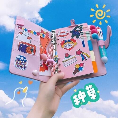 Student Notebook Daily Dairy Kawai Hand Book Hipster Cute Diary Korean Notebook Net Red Suit