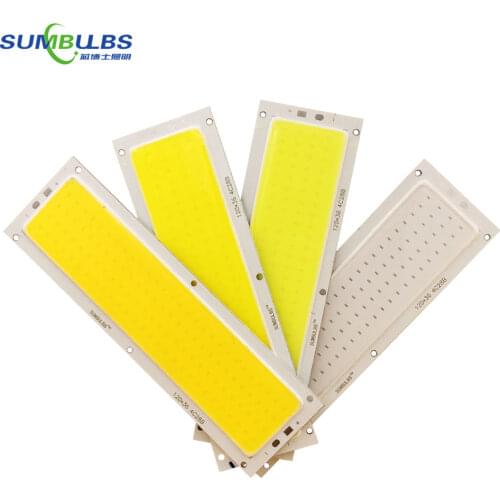 SUMBULBS 1000LM 10W LED COB LightStrip Bulb 12V Lamp for Car Lights House Work Lighting DIY 120x36MM Waterproof LED Diode Matrix