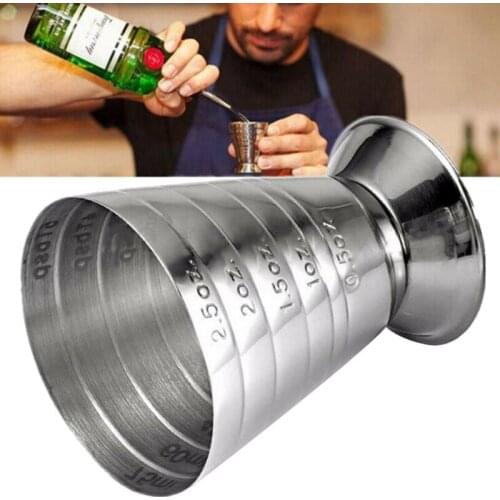 Stainless steel magic measuring cup 304 bartending measuring cup Ounce cup Measuring cup 75ml Multifunctional Bar