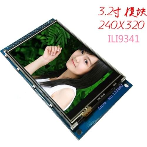 3.2 inch TFT LCD Touch Screen Module Display Ultra HD 320X240 ILI9341 16bit for STM32 C51 XPT2046 PWM control 34PIN 3.3/5V