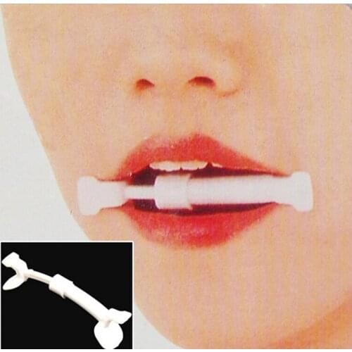 1PC White Plastic Natural Facial Muscle Smile Exerciser Mouth Toning Exercise Slim Piece Flex Contracting Flaccid Facial Muscles