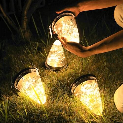 1PCS Solar LED Light Outdoor 50LEDs String Lighting Garland Patio Street Lamp Wedding Decoration Fairy Night Light Solar Lamp