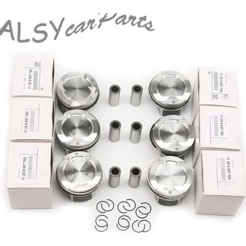 11258638450 B58 3.0L 6-cylinder Pistons & Rings For BMW G32 640i xDrive M G12 740Li xDrive F36 F33 440i xDrive G30 540i STD 82MM