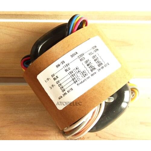 115V 230V 50W R-Core Transformer 15V+15V 9V+9V for Audio Amplifier Preamp AMP DAC R Core