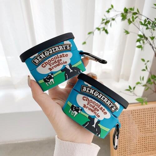 3D Chocolate ice cream case For Huawei Freebuds Pro 4 Case soft silicone Wireless bluetooth earphone Freebuds Pro protect cover