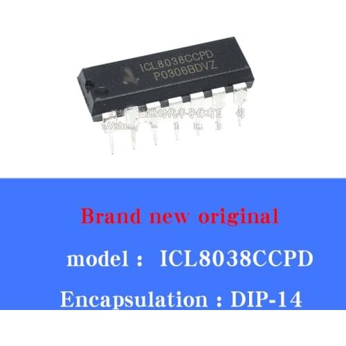 5/PCS Lot New ICL8038CCPD multi-waveform output DIP-14 in-line precision oscillating integrated circuit