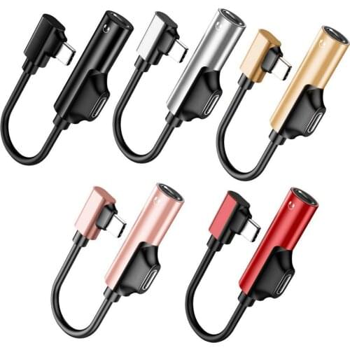 USB Type C To 3.5mm Splitter Adapter For Huawei P30 Pro Xiaomi Mi 9 8 Se Oneplus 7 Pro Audio USB C Adapter Cable Headphone