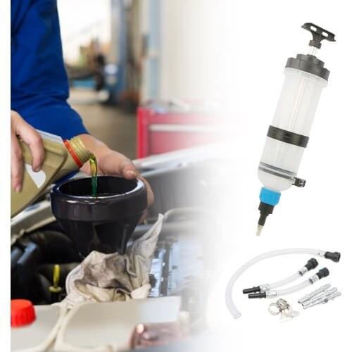 1.5L Automotive Fluid Evacuator Fill Pump 1500CC Manual Pneumatic Vacuum Oil Extractor Pump Filling Car Accessories