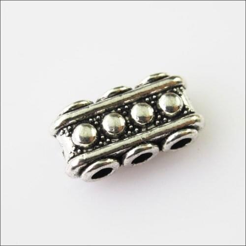 New 16Pcs Tibetan Silver Color 3-3Holes Spacer Beads Bars Charms Connectors 7.5x15mm