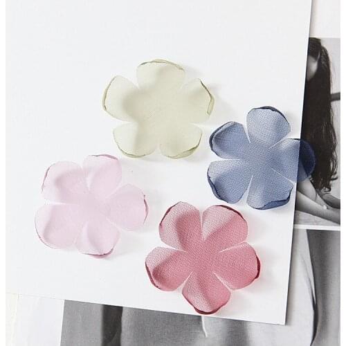 Blossom Chiffon Flowers Petals for DIY hair flower Wedding Petals Fake Artificial Flower Silk Flowers Home Wedding Decor Favors