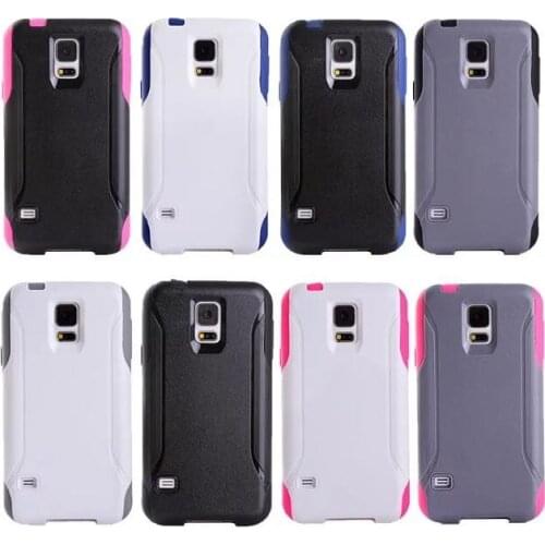 DHL free shipping PC+TPU 2 in 1 case for Galaxy S5 ,hard case shockproof case for Galaxy SV i9600 100 pcs/lot
