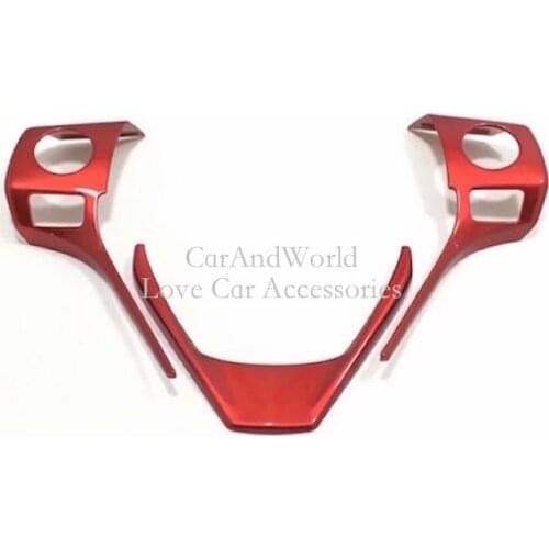 For 2016 2017 2018 Toyota RAV4 Interior Steering Wheel Sequin Cover Frame Trims ABS Chrome Sticker Car-Styling Accessories