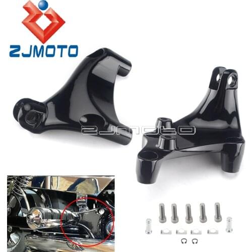 For Harley Sportster Iron XL 1200 883 XL883N/L XL1200V/T/X 2014-2021 Motorcycle Black Foot Peg Footrest Mounting Spacer Bracket